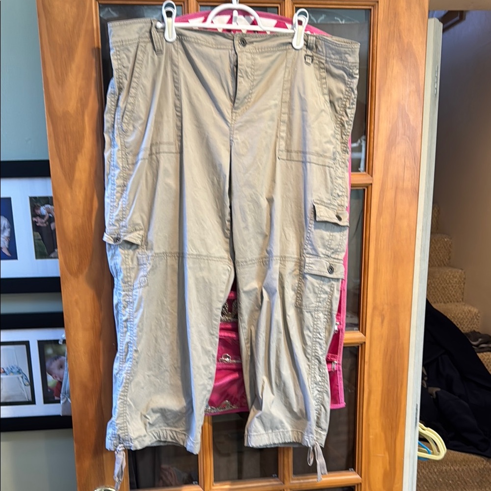 Beige Cargo Pants